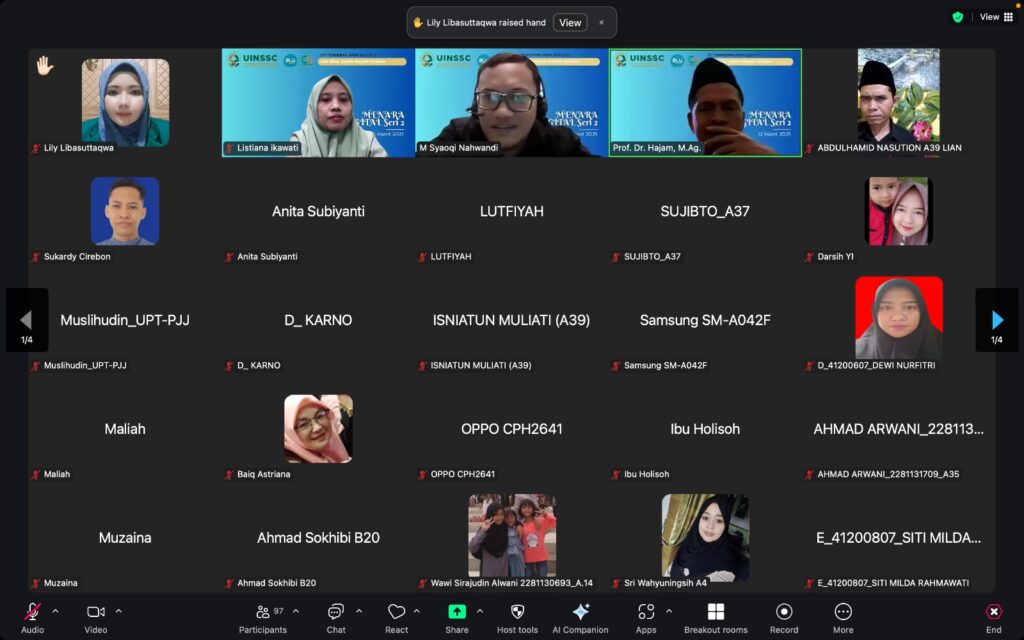 UPT PJJ Sukses Gelar Seminar Online “Menara Digital” Seri Ramadhan 2025