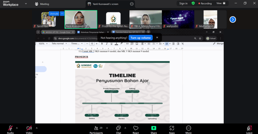 Rapat Koordinasi dan Technical Meeting Penyusunan Modul UPT PJJ 2025